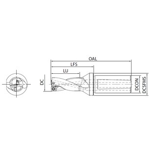 Drv - foret à plaquettes 2xd